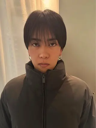 ショート メンズ ショート／ボブ／レイ ヤーいくらまゆのヘアスタイル