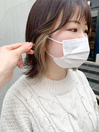 ショート カラー ヘアアレンジ yuka .のヘアスタイル
