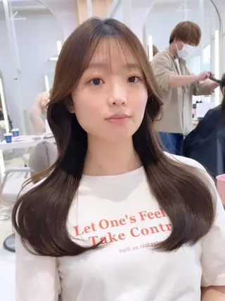 セミロング 韓国くびれレイヤー 🇰🇷はづきのヘアスタイル