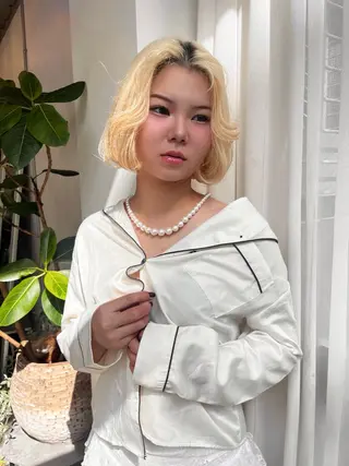 カラー ness 一花のヘアスタイル
