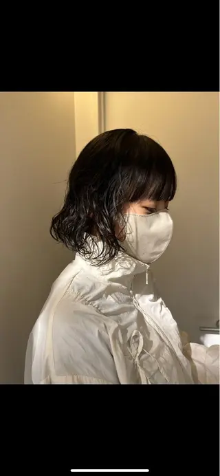 パーマ 中澤 眸乃のヘアスタイル