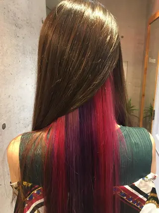 ロング カラー Ando Raycoのヘアスタイル