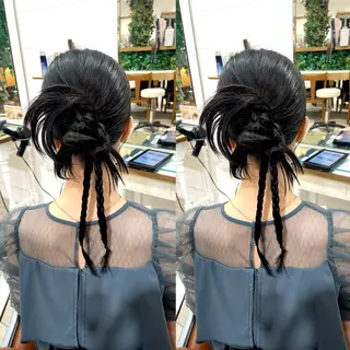 セミロング ヘアアレンジ 髪質改善矯正/カラー /吉祥寺 mariのヘアスタイル