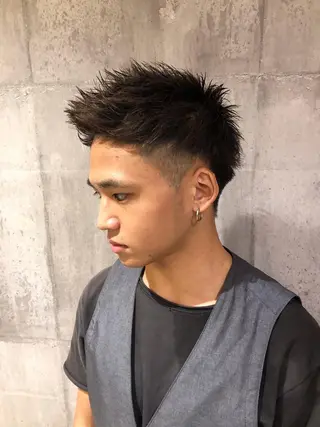 ショート カラー パーマ ヘアアレンジ メンズ キッズ ネイル マツエク・マツパ EnBlesS西宮 マンツーマン神道有基のヘアスタイル