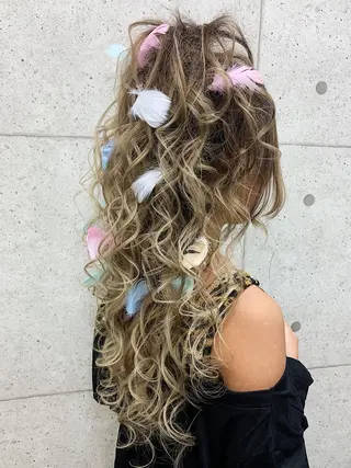 ロング 京都最安価エクステ muuka🦋のヘアスタイル