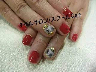 ショート ネイル ネイルサロン Cureのネイルデザイン