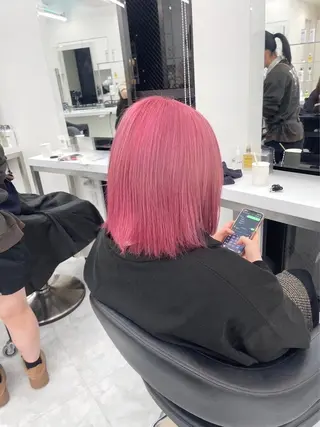 ショート カラー ヘアアレンジ えびけん/色落ちまで 可愛い♥️のヘアスタイル