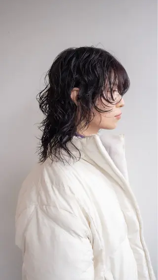 ミディアム パーマ ショート/レイヤー なら石井知希のヘアスタイル