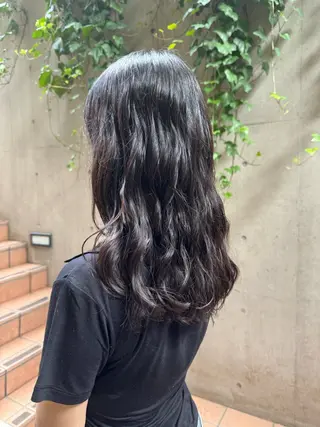 セミロング 大人可愛い♡コテ巻き パーマ🌼杉田 萌恵のヘアスタイル