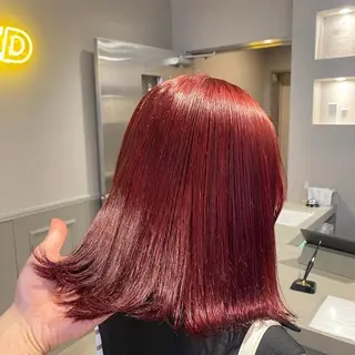 ミディアム カラー みう/仙台/暖色/ 艶髪/顔周りカット/のヘアスタイル