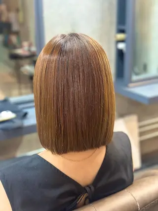 ミディアム ハセガワ レナのヘアスタイル