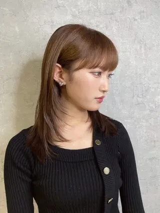 ミディアム トレンド韓国レイヤー 🇰🇷のんのヘアスタイル