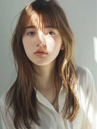 セミロング ✨透明感カラー ✨カイトのヘアスタイル