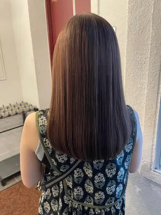 ミディアム 竹下 了史のヘアスタイル