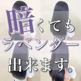 セミロング カラー 暖色🩷透明感カラー ♡Maika♡のヘアスタイル