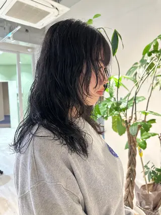 ロング パーマ シェアサロンコネクト所属・Chiho/ 博多/パーマ/ボブのヘアスタイル