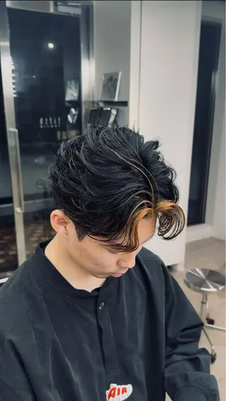 ショート パーマ fifth天神パーマ メンズ特化/虎太郎のヘアスタイル