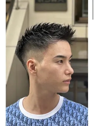 ショート メンズ トミモト アユムのヘアスタイル