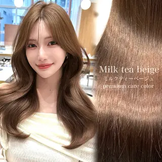 セミロング カラー 🇰🇷韓国風くびれ ヘア🇰🇷中村優大のヘアスタイル