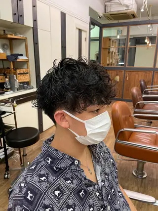 パーマ メンズ 川上拓真 ✂︎学芸大学のヘアスタイル