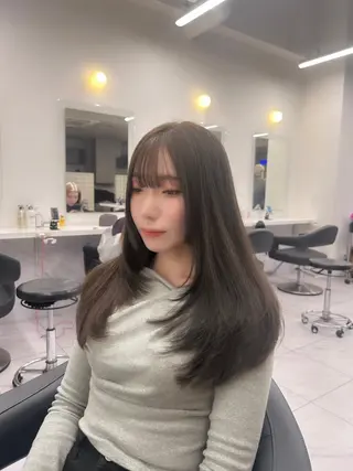 カラー パーマ ヘアアレンジ メンズ キッズ ブリーチなしカラー/ ブラウン/レイヤーのヘアスタイル