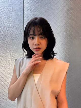 セミロング カラー un.le.pont ルカ 🎨のヘアスタイル