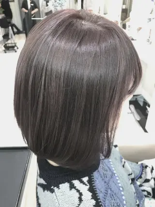 ミディアム カラー ＡＳＨ大宮/ブリーチ 髪質改善/カラーのヘアスタイル