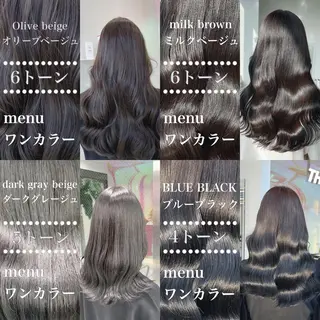 ロング カラー ヘアアレンジ 韓国ヘア指名率 No. 1小堀京介のヘアスタイル