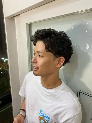 メンズ ショート/レイヤー カット/服部タカノリのヘアスタイル
