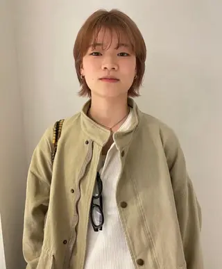 ショート ナチュラル/似合わせ /ベージュ/齋藤朱夏のヘアスタイル