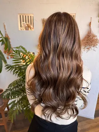 ロング カラー 🌸小掛🌸 豊橋外国人風カラーのヘアスタイル
