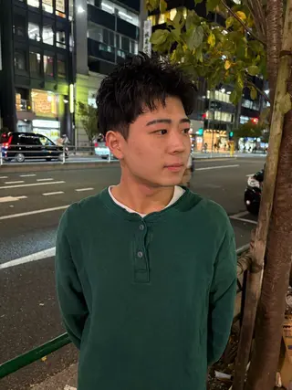 ショート パーマ メンズ 💈メンズ短髪特化 ✂︎伊藤大輝💈のヘアスタイル