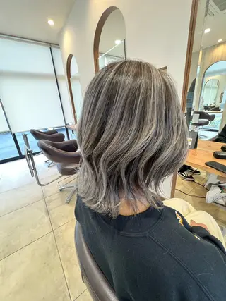 ミディアム カラー 兼城 昌一郎のヘアスタイル