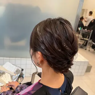 ロング ヘアアレンジ 縮毛矯正+モテカラー 🎀✨MIHOのヘアスタイル