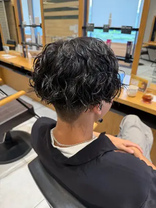 ショート パーマ メンズ カラー特化美容師🩷 マインのヘアスタイル
