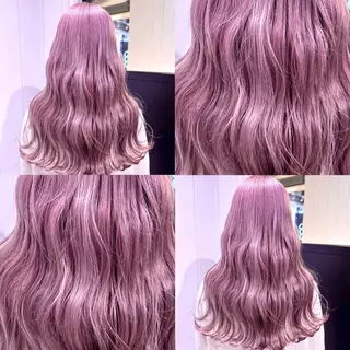 ロング カラー 🧸ブリーチ特化/前 髪/しょうじりか🎀のヘアスタイル