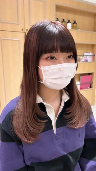ロング 吉水 彩乃 /ボブ/艶感カラーのヘアスタイル