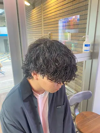 ショート カラー パーマ メンズ 🔥漢髪特化メンズ マネージャーYUKIのヘアスタイル