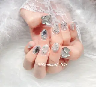 ネイル 23時まで❤︎韓国、 ワンホンネイルのネイルデザイン