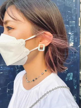 ミディアム カラー 千 田のヘアスタイル