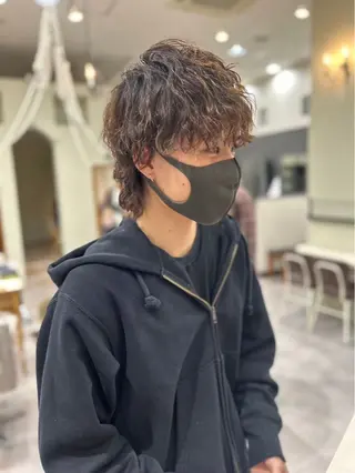 パーマ メンズ 中林 優太のヘアスタイル