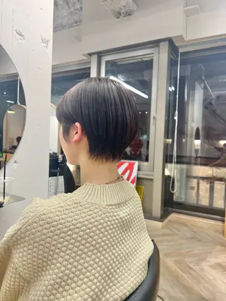 ショート ベージュ/髪質改善 新潟/万代/井上佑のヘアスタイル