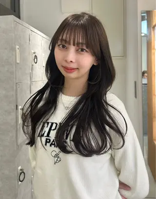 ロング 韓国ヘア/レイヤー/ sara 🎀のヘアスタイル