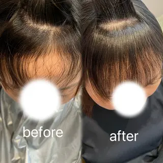 パーマ カコ/レイヤーカット ヘアアレンジのヘアスタイル