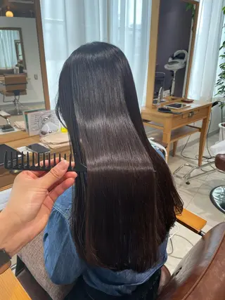 ロング カラー パーマ 過去一の柔髪ヘア 🌿einshairのヘアスタイル