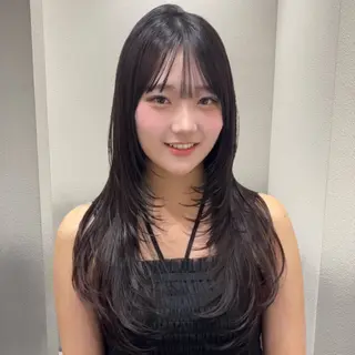 ロング カラー ✨ブリーチ支持No1 複雑履歴修正/舘岡のヘアスタイル