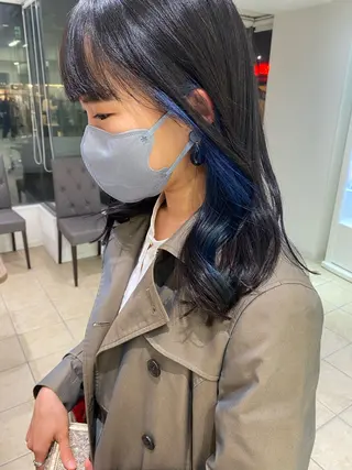セミロング カラー カラーモデル🎀 アイラッシュ/YUIのマツエク・マツパデザイン