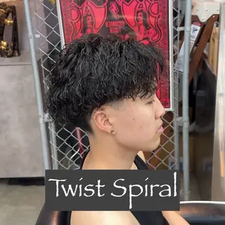 ショート パーマ ヘアアレンジ メンズ MENIN メンズ サロン　望月　涼太のヘアスタイル