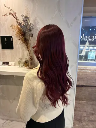 セミロング カラー ハナダ メイのヘアスタイル