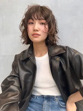 ミディアム MINX中村 公亮/デザインパーマのヘアスタイル